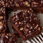 Moist Texas Sheet Cake With Pecans. Photo credit Easy Southern Desserts.