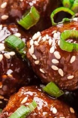 Super Easy Asian Meatballs. Photo credit Chew Out Loud.