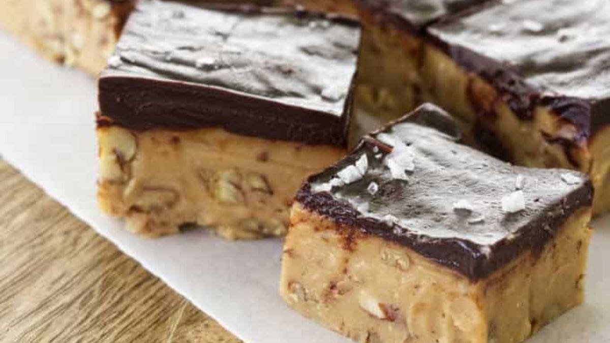 Brown Sugar Fudge With Salted Chocolate Ganache. Photo credit Lauren's Latest.