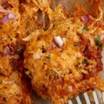 Chicken Enchilada Layered Casserole (Easy Homemade Sauce). Photo credit Butter and Baggage.