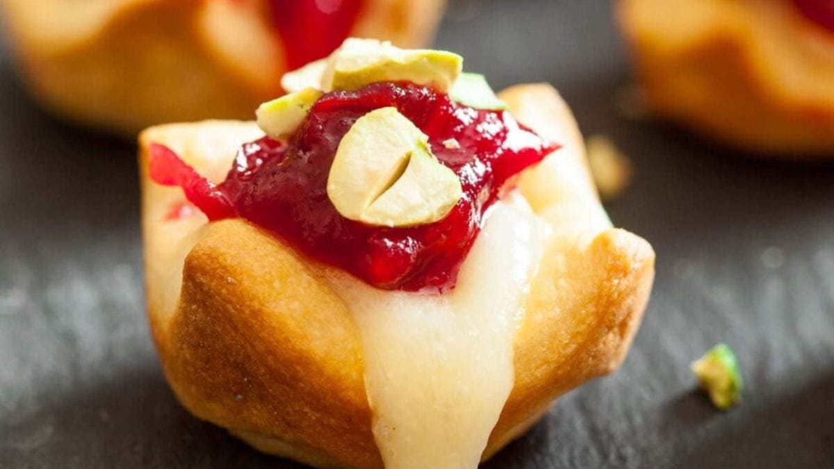 Cranberry Brie Bites. Photo credit Chew Out Loud.