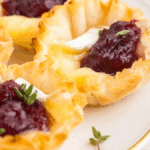 Cranberry Brie Phyllo Bites. Photo credit Semi Homemade Kitchen.