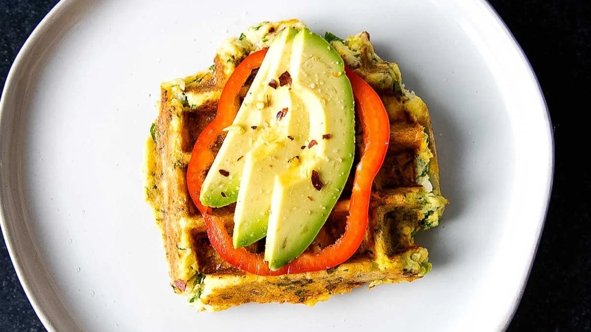 Leftover Mashed Potato Waffles. Photo credit Debra Klein.