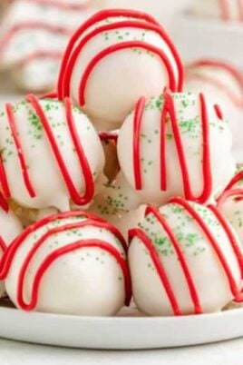 Little Debbie Christmas Tree Cake Balls. Photo credit Semi Homemade Kitchen.