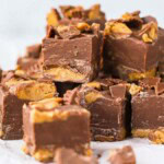 Reese's Peanut Butter Cup Fudge. Photo credit Lauren's Latest.