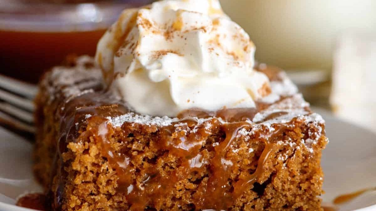 Simple Gingerbread Snack Cake. Photo credit Southern Plate.