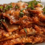 Slow Cooker Lasagna on a plate