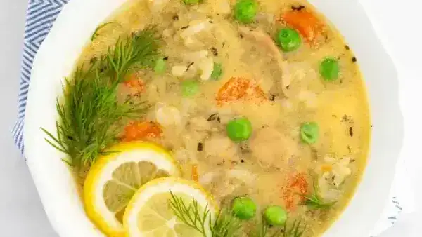 greek lemon chicken rice soup 600x600