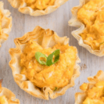Buffalo Chicken Phyllo Cups. Photo credit Semi Homemade Kitchen.