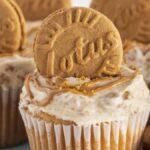 Easy Biscoff Cupcakes Recipe With Buttercream. Photo credit Practically Homemade.