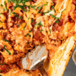 Baked Spaghetti Casserole. Photo credit Lauren's Latest.