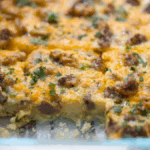 Classic Breakfast Casserole. Photo credit Lauren's Latest.