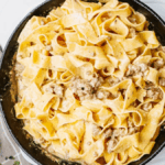 Spicy Italian Sausage Pasta. Photo credit Lauren's Latest