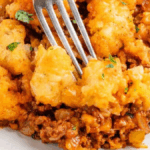 Tater Tot Sloppy Joe Casserole. Photo credit A One Pot Wonder.