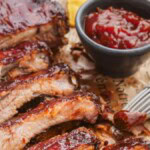 Easy Oven Baked Ribs (3 Ingredients!). Photo credit Lauren's Latest.