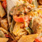 One Pot Chicken Fajita Pasta. Photo credit A One Pot Wonder