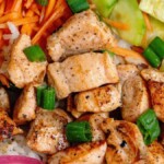 Salmon Rice Bowl. Photo credit Southern Plate.