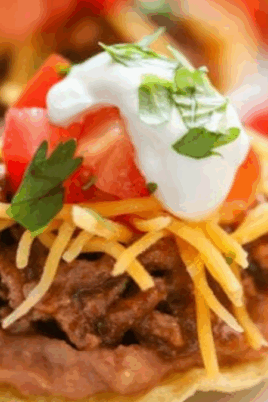 Tostada Recipe. Photo credit Lauren's Latest.