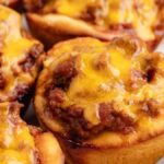 Easy Sloppy Joe Biscuit Cups. Photo credit Semi Homemade Kitchen.