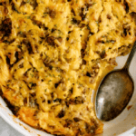 Overnight Breakfast Casserole. Photo credit Lauren's Latest.