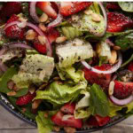 Strawberry Spinach Salad With Poppy Seed Dressing. Photo credit Butter and Baggage.