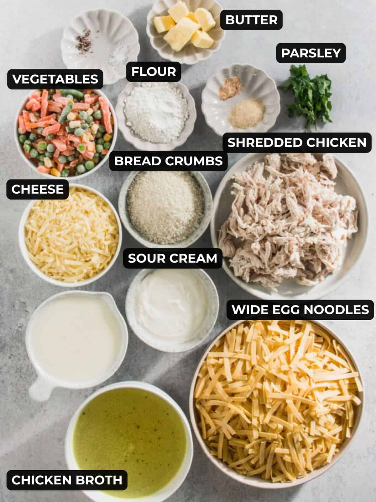 Cheesy Chicken Noodle Casserole recipe