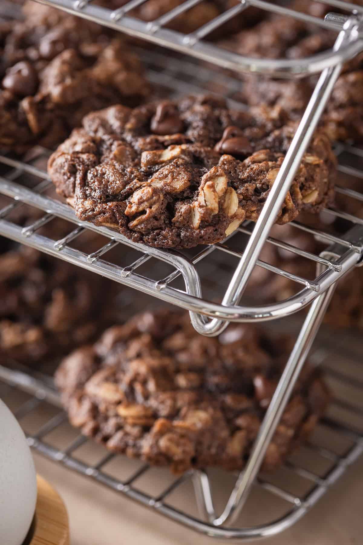 cookies with served with a glass of milk.